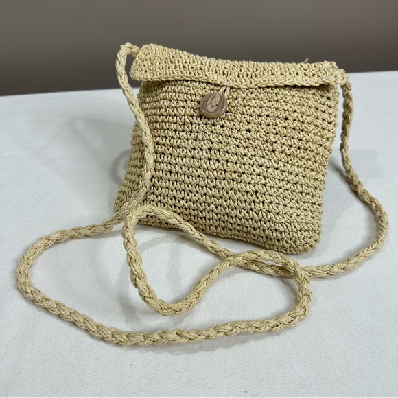 J. Jill Handbags - J. Jill Straw Crossbody Bag Great Condition 💕